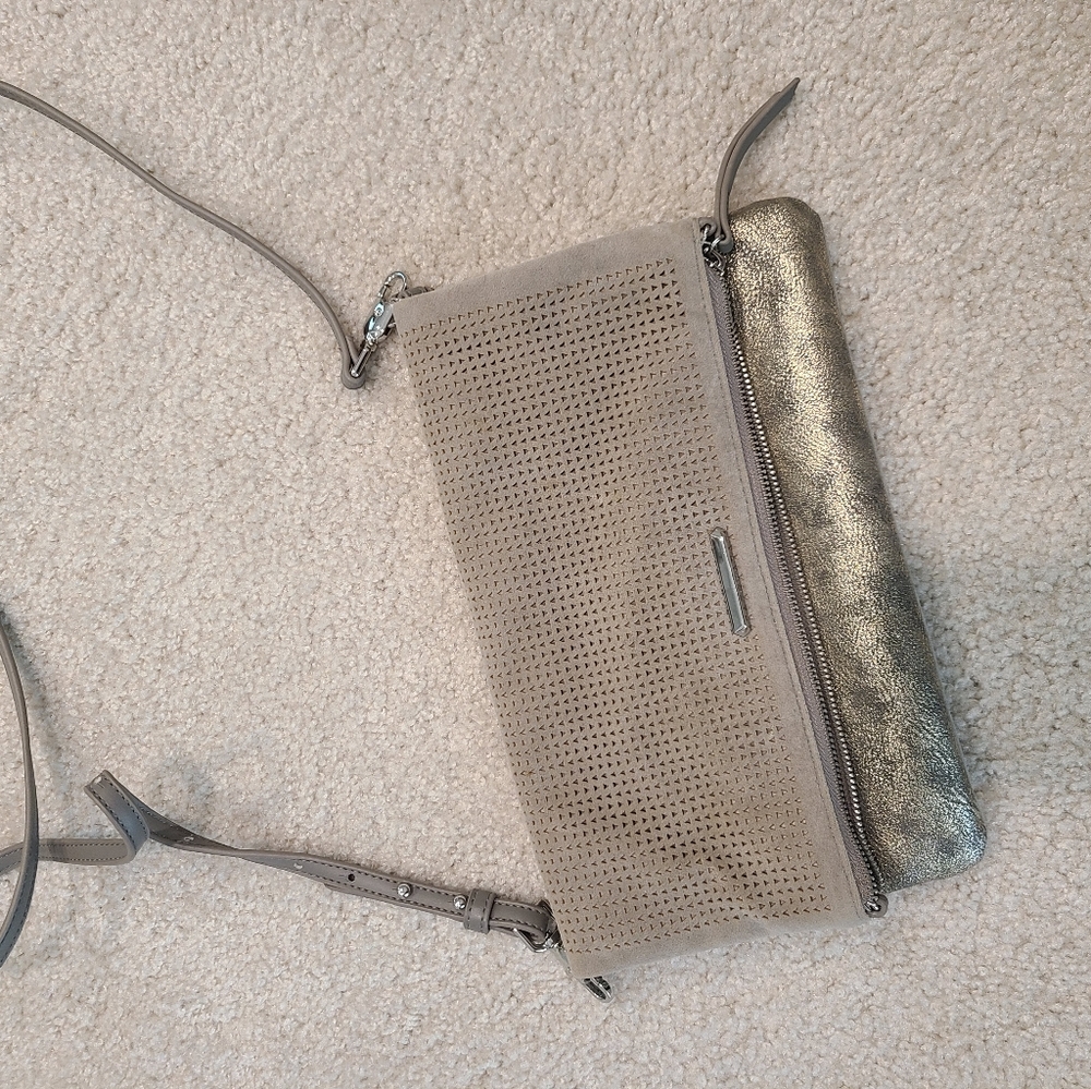 Stella and Dot silver purse 3 way
